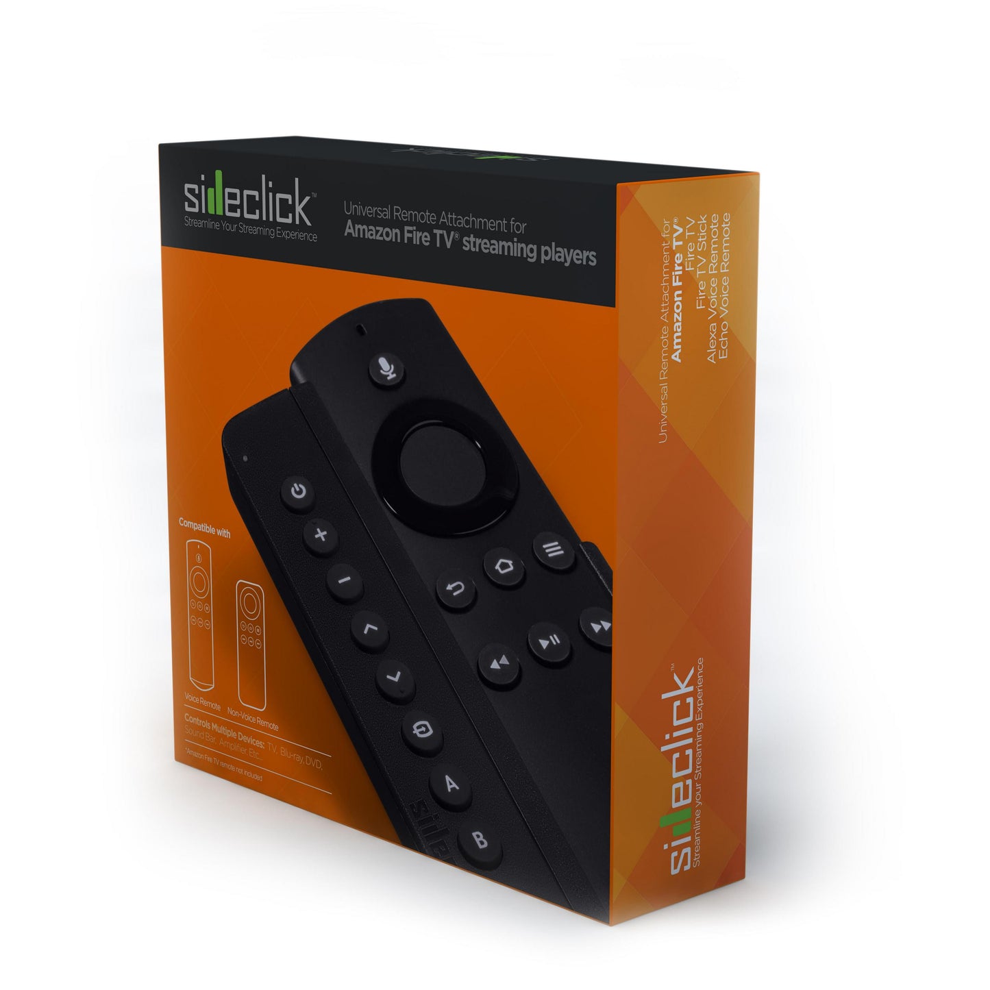 Sideclick Universal Remote Control Attachment for Amazon Fire TV Streaming Device